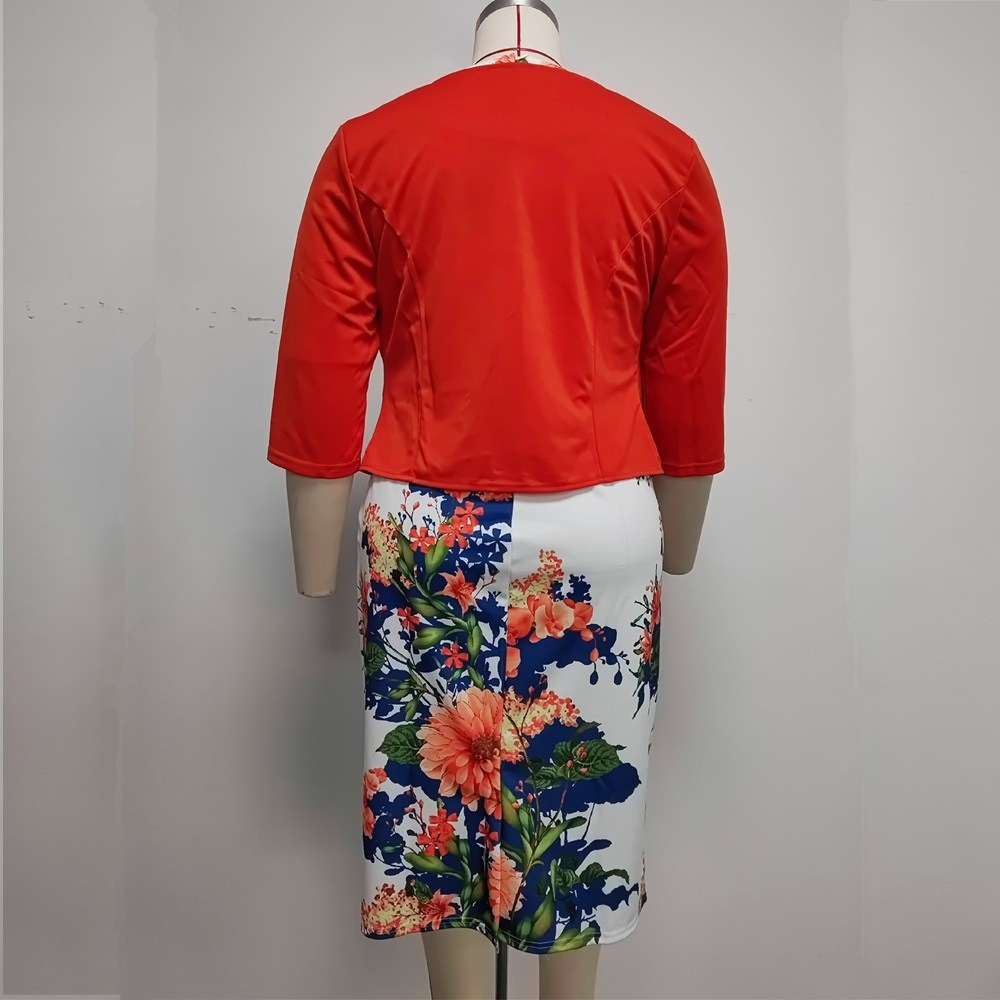 Women Fashion Pakistan - ชุดแฟชั่นผู้หญิงแขนยาวพิมพ์ลาย ชุดเซ็ตเสื้อโค้ท เสื้อกั๊ก กระโปรง ชุดเดรส สำหรับฤดูใบไม้ร่วงและฤดูหนาว