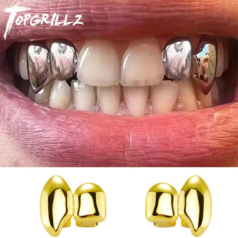 Women'S Fashion Visor - TOPGRILLZ ชุดฟันปลอมแบบแวมไพร์ DIY ฟันปลอมแบบเงา 2 ชิ้น