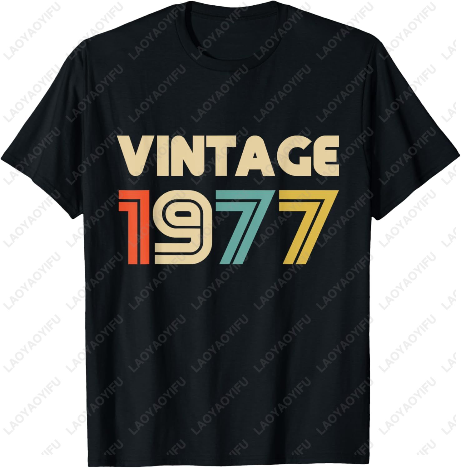 Women'S Fashion Of The 70S - วินเทจ 1977 ของขวัญวันเกิดสำหรับผู้ชายผู้หญิงเสื้อยืด 70s สไตล์เรโทรคลาสสิกเสื้อยืดลำลองแฟชั่นหลวมฤดูร้อนเสื้อผ้าฝ้าย