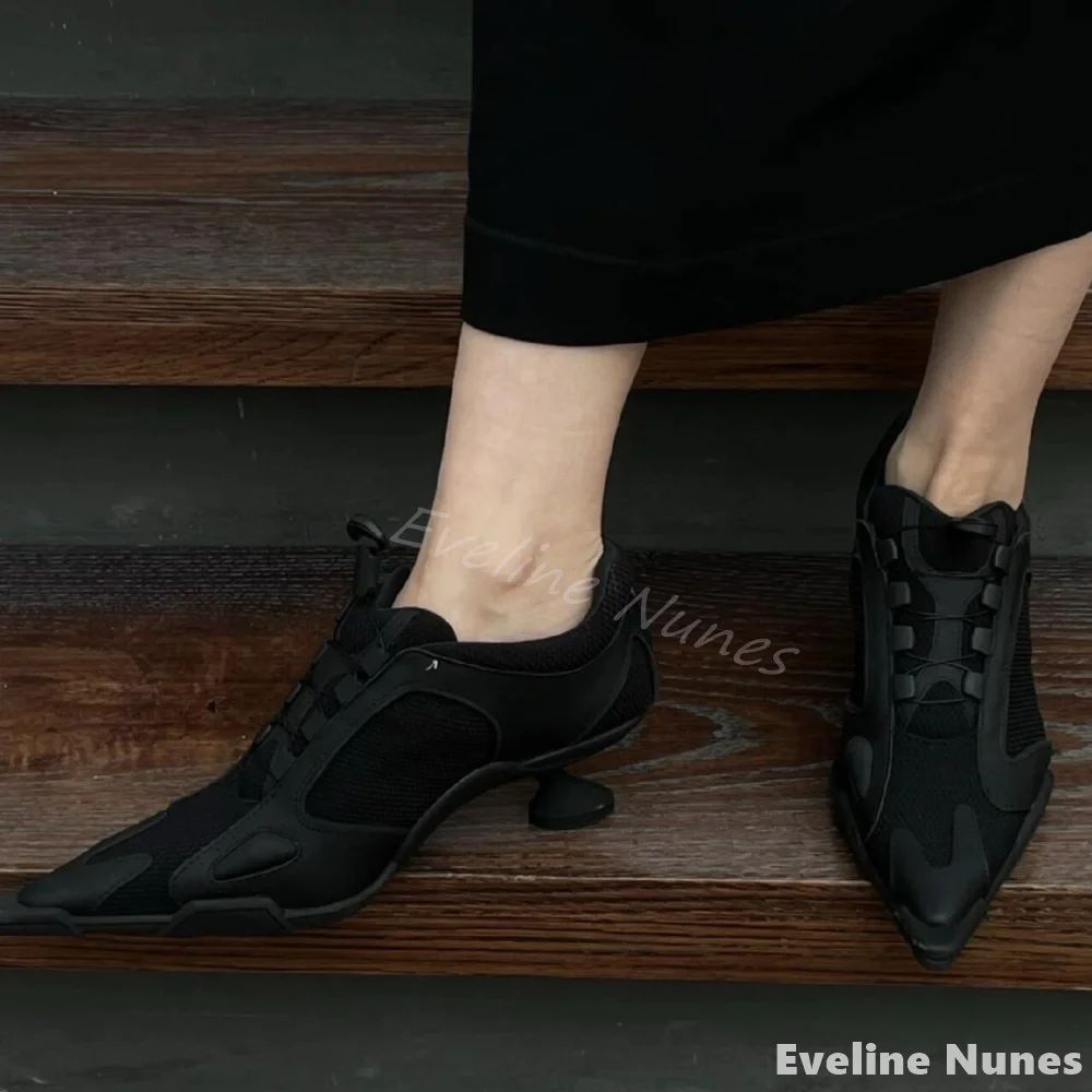 รองเท้าผ้าตาข่ายแบบส้นสูงสำหรั - Sneakers Fashion Women บทวิจารณ์และราคา