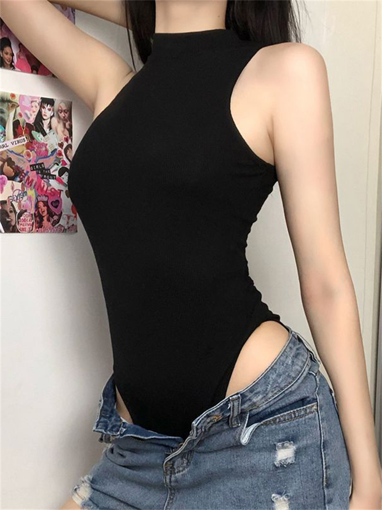 Harajuku Solid Jumpsuit ผู้หญิ - Turtleneck Bodysuit บทวิจารณ์และราคา