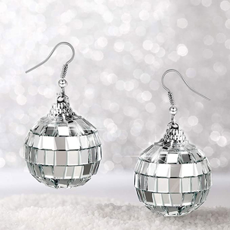 31BB Disco Ball ต่างหู Dangle  - Women'S Fashion Of The 70S บทวิจารณ์และราคา