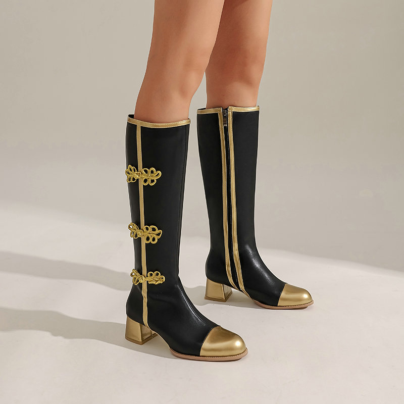 ขนาดใหญ่แฟชั่นเข่ารองเท้าบูทสู - Women'S Fashion Knee High Boots บทวิจารณ์และราคา