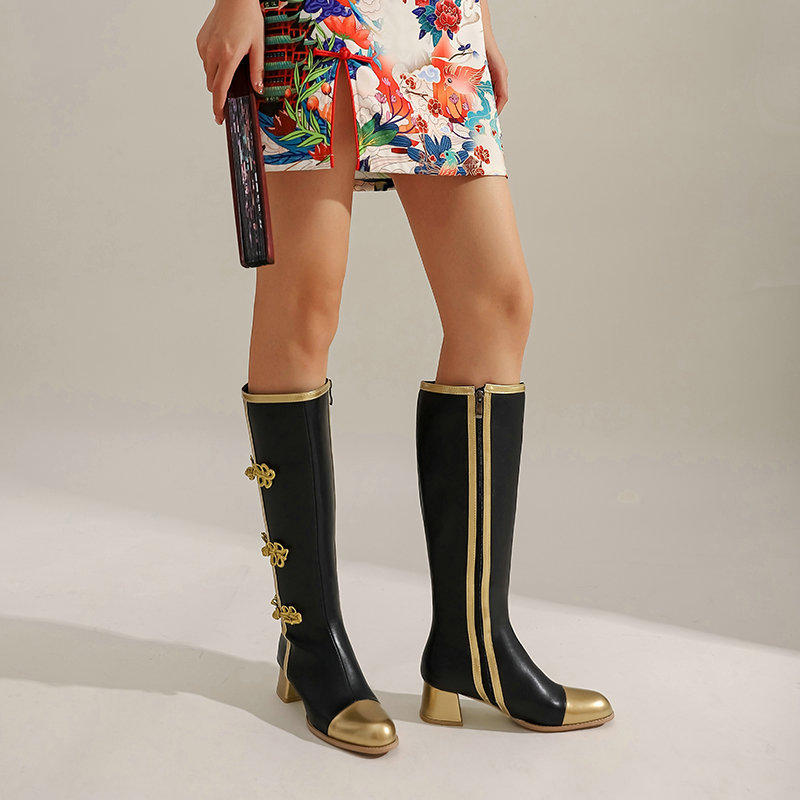 ขนาดใหญ่แฟชั่นเข่ารองเท้าบูทสู - Women'S Fashion Knee High Boots บทวิจารณ์และราคา