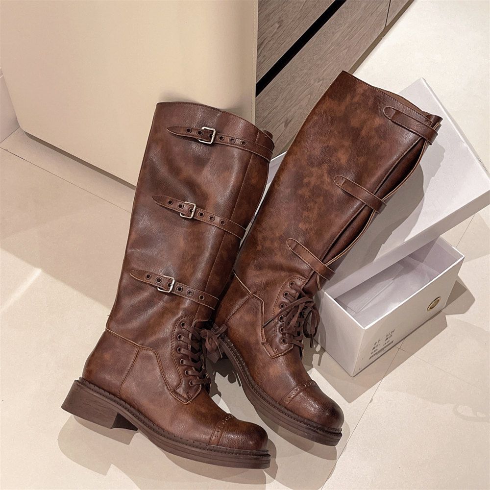 รองเท้าบูทสูงถึงเข่าสำหรับผู้ห - Women'S Fashion Knee High Boots บทวิจารณ์และราคา