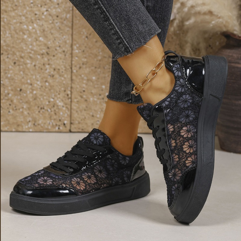 รองเท้าผ้าใบสีขาวพื้นหนาแบบโปร - Sneakers Fashion Women บทวิจารณ์และราคา