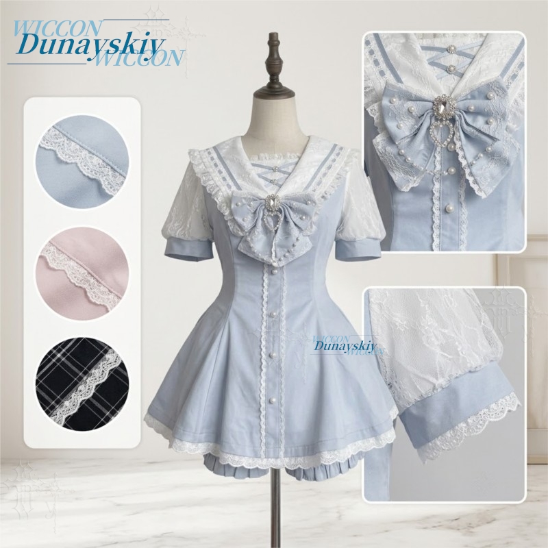 ชุดเดรสคอปกกะลาสี แต่งลูกไม้ โ - Sleeveless Jumpsuit บทวิจารณ์และราคา