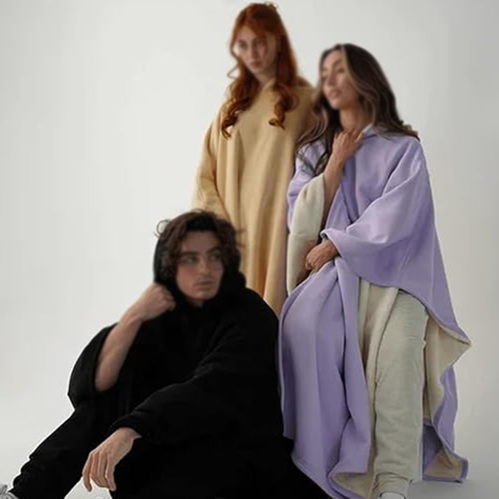 เสื้อคลุมฮู้ดดี้ผ้าห่มสไตล์อิน - Women'S Fashion Hoodies บทวิจารณ์และราคา
