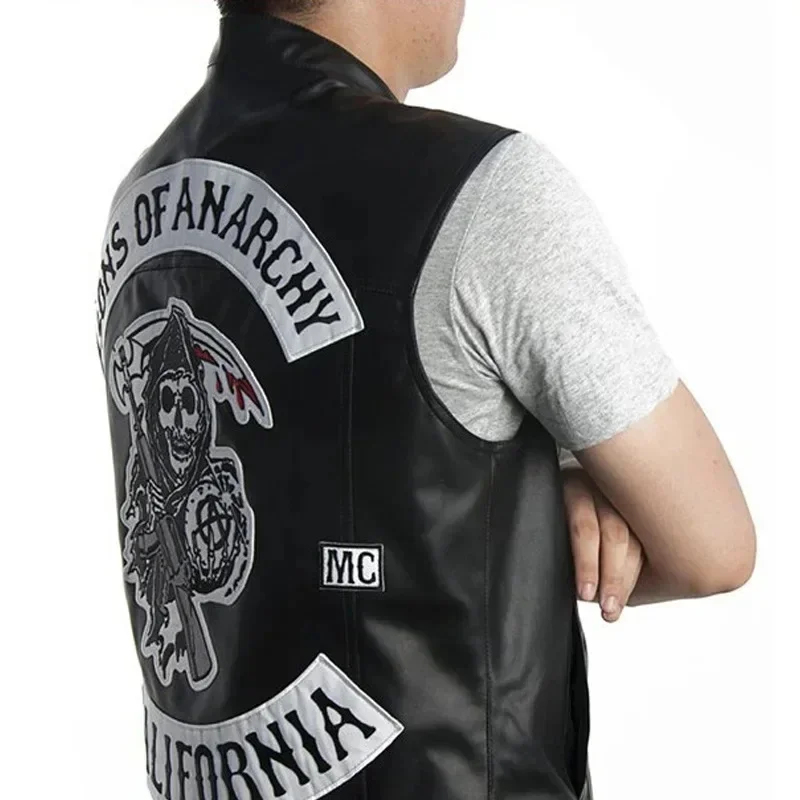 เสื้อกั๊กหนัง PU สำหรับผู้ชาย  - Sleeveless Jumpsuit บทวิจารณ์และราคา