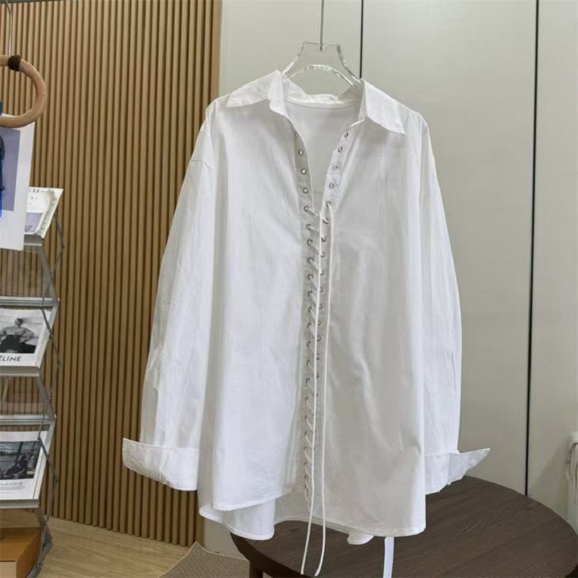 เสื้อเชิ้ตผ้าฝ้ายสีดำขาว ดีไซน - Women'S Fashion Jersey บทวิจารณ์และราคา