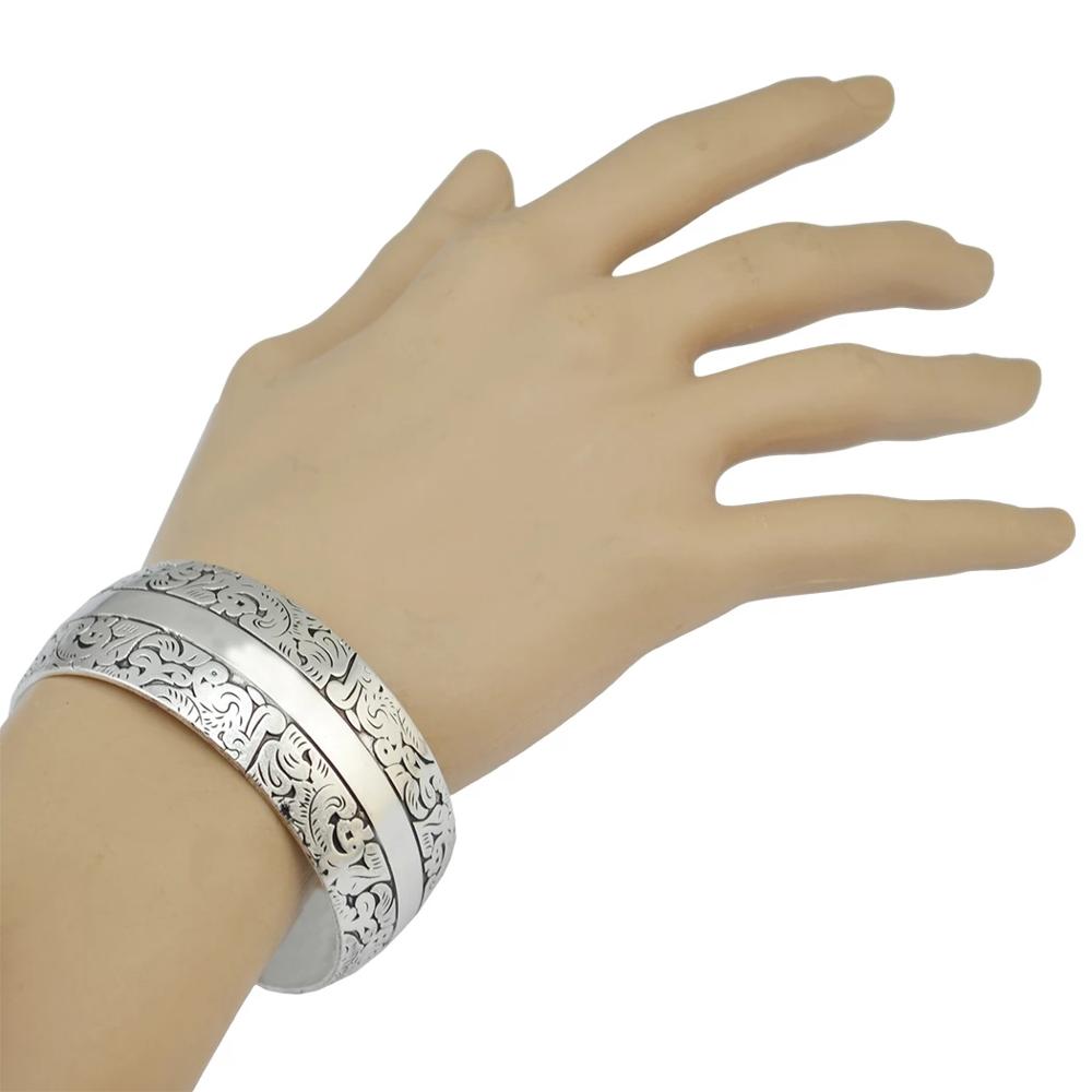 กำไลข้อมือสีเงินสไตล์ทิเบตวินเ - Women Fashion Pakistan บทวิจารณ์และราคา