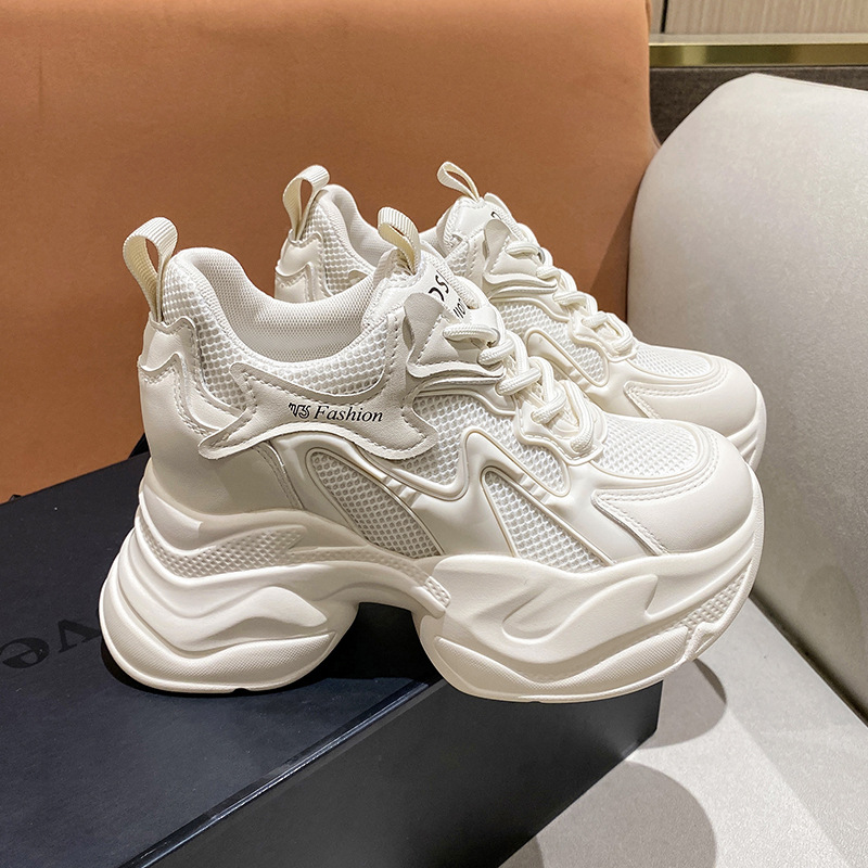 รองเท้าผ้าใบเสริมส้นสำหรับผู้ห - Sneakers Fashion Women บทวิจารณ์และราคา