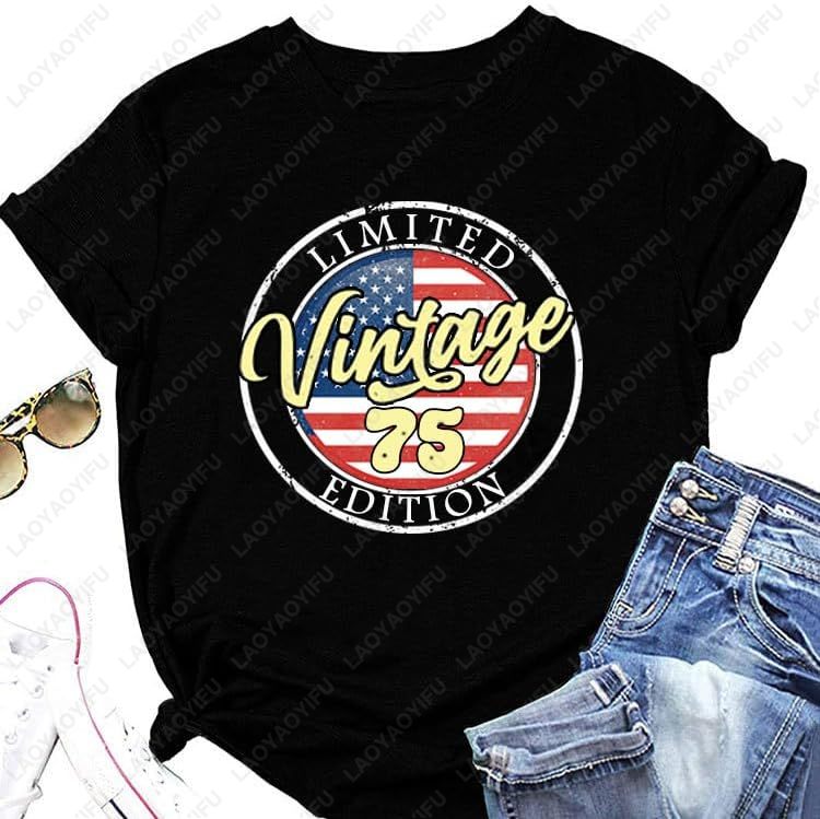 Vintage 1975 เสื้อยืดผู้หญิง 5 - Women'S Fashion Of The 70S บทวิจารณ์และราคา