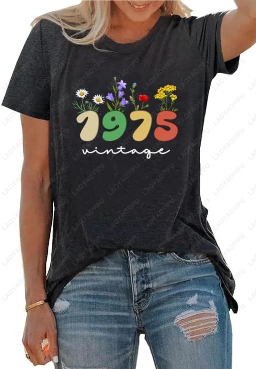 Vintage 1975 เสื้อยืดผู้หญิง 5 - Women'S Fashion Of The 70S บทวิจารณ์และราคา