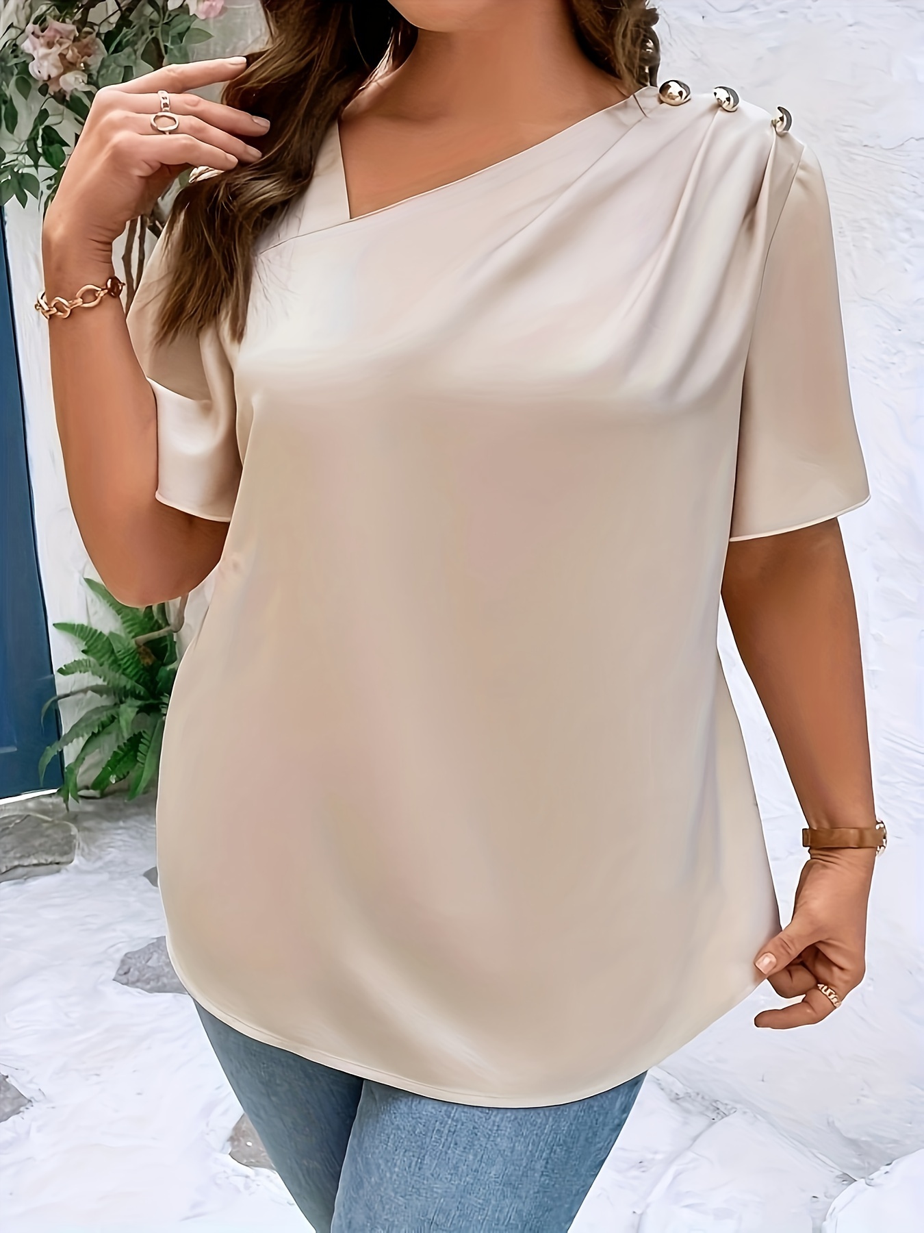 Plus SizeTemperament เสื้อลําล - Women'S Fashion Jersey บทวิจารณ์และราคา