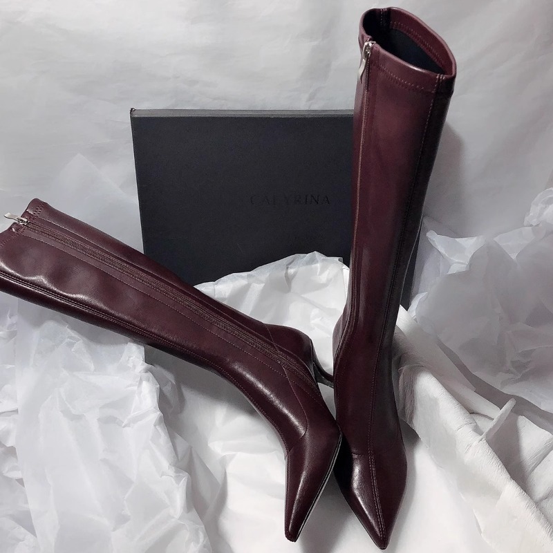 ฤดูใบไม้ร่วงใหม่ Stiletto แฟชั - Women'S Fashion Knee High Boots บทวิจารณ์และราคา