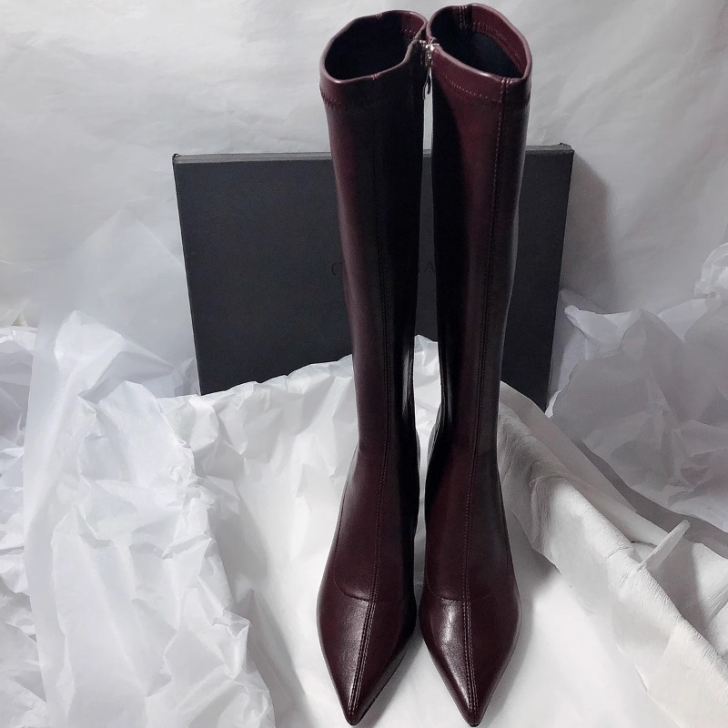 ฤดูใบไม้ร่วงใหม่ Stiletto แฟชั - Women'S Fashion Knee High Boots บทวิจารณ์และราคา
