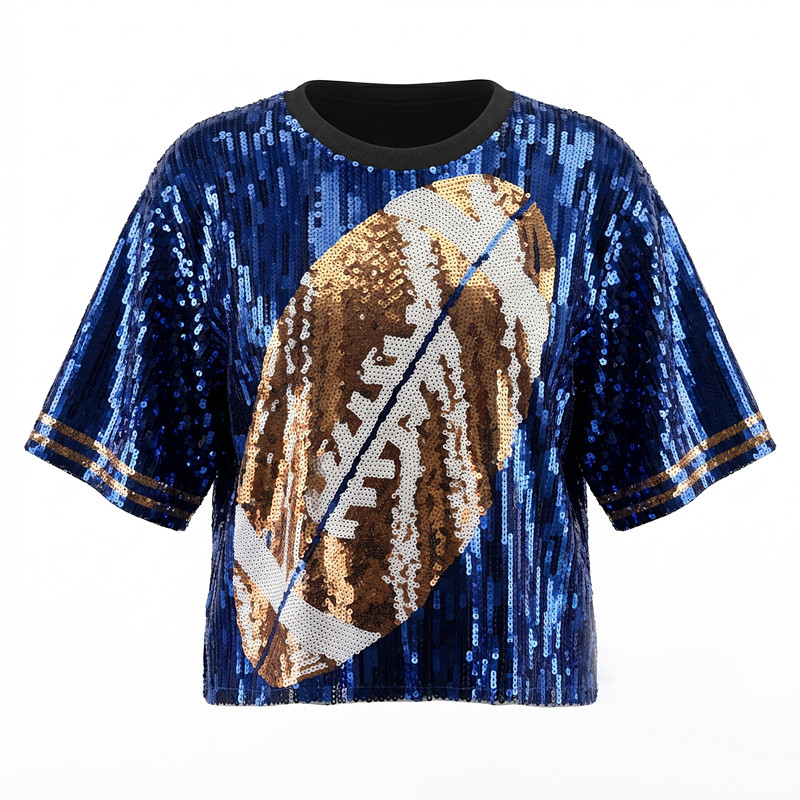 เสื้อยืดแขนสั้นพิมพ์ลายรักบี้ป - Women'S Fashion Rugby Top บทวิจารณ์และราคา