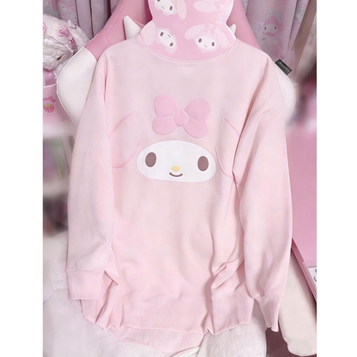 เสื้อฮู้ดดี้แขนยาวพิมพ์ลายซานร - Women'S Fashion Hoodies บทวิจารณ์และราคา