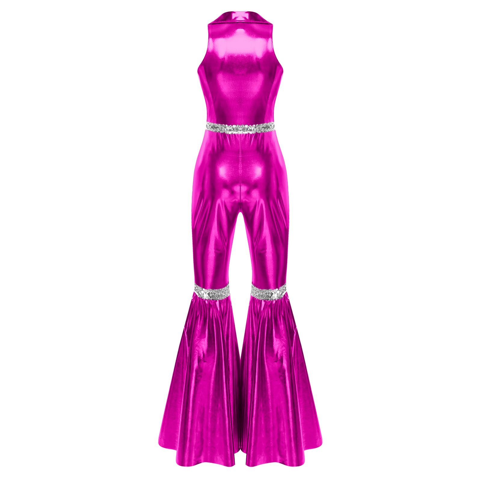 ผู้หญิง 70s Disco บอดี้สูทฮาโล - Sleeveless Jumpsuit บทวิจารณ์และราคา