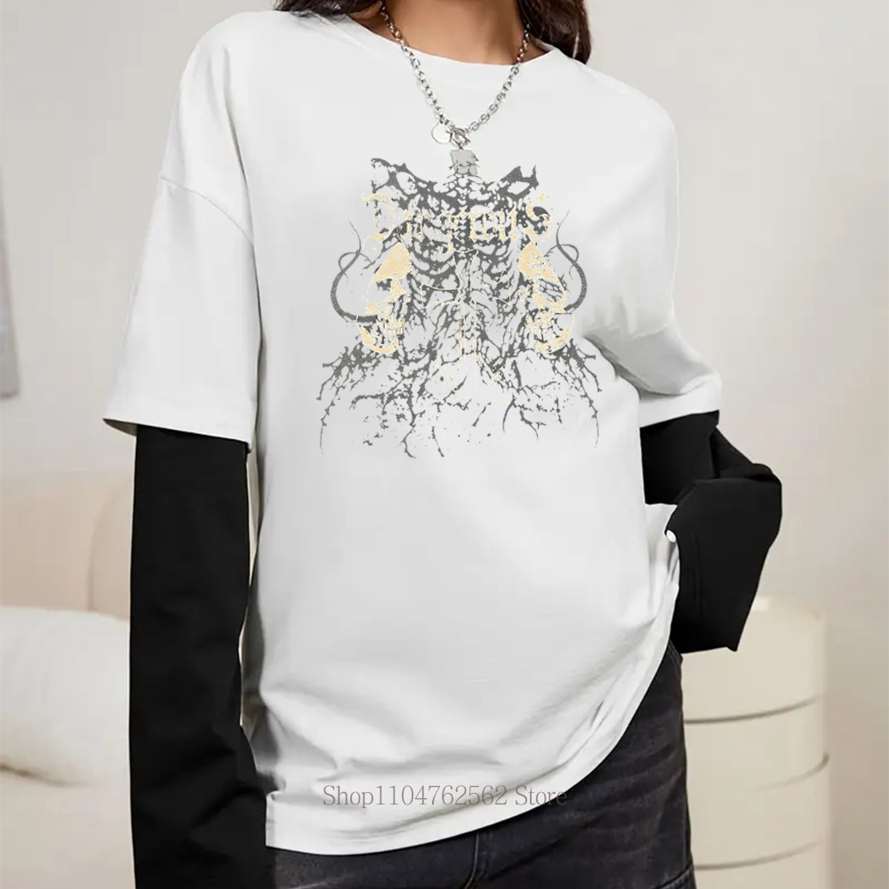 เสื้อยืดแขนยาวลายกราฟิกกะโหลกผ - Women'S Fashion Jersey บทวิจารณ์และราคา