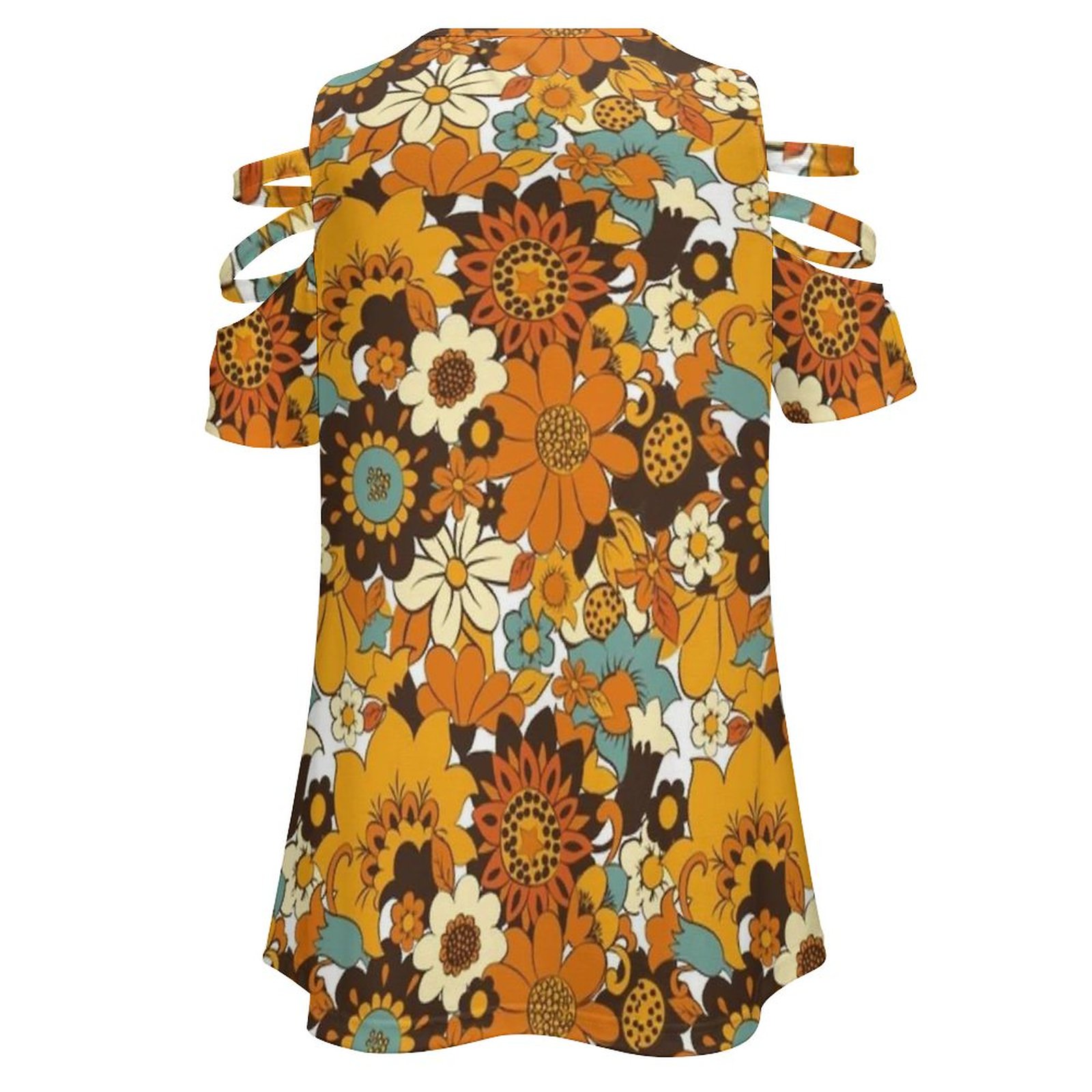 70S 60S Retro ดอกไม้,ดอกไม้รูป - Women'S Fashion Of The 70S บทวิจารณ์และราคา