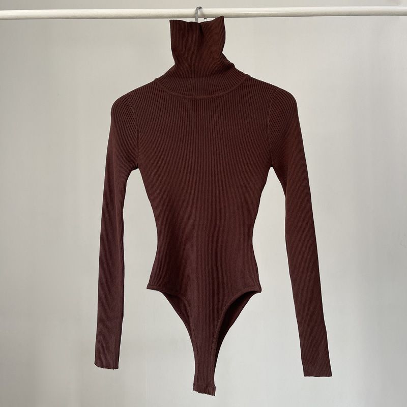บอดี้สูทผู้หญิงแขนยาวแฟชั่นหรู - Turtleneck Bodysuit บทวิจารณ์และราคา