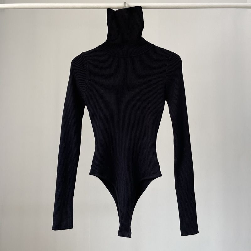 บอดี้สูทผู้หญิงแขนยาวแฟชั่นหรู - Turtleneck Bodysuit บทวิจารณ์และราคา
