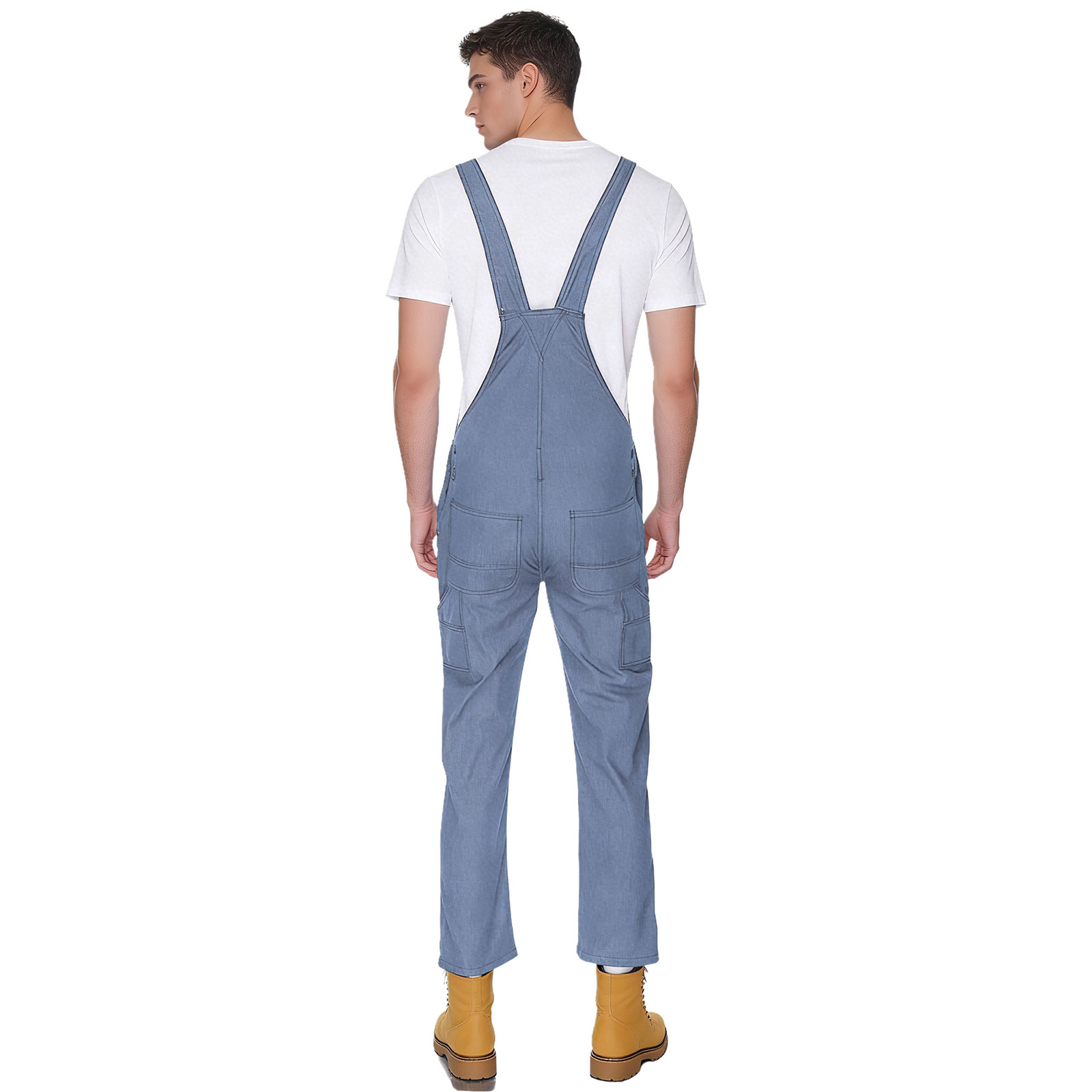 ชุดจั๊มสูทเดนิมลำลองสำหรับผู้ช - Sleeveless Jumpsuit บทวิจารณ์และราคา