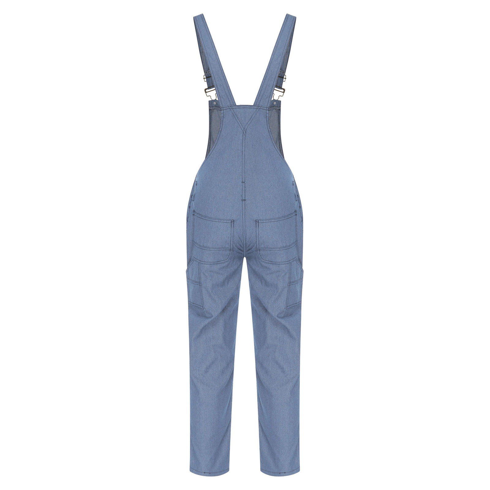 ชุดจั๊มสูทเดนิมลำลองสำหรับผู้ช - Sleeveless Jumpsuit บทวิจารณ์และราคา